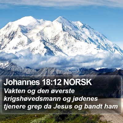 Johannes 18:12 NORSK Bible Verse Image