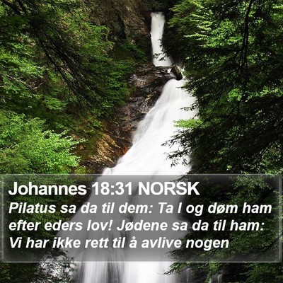 Johannes 18:31 NORSK Bible Verse Image