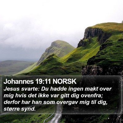 Johannes 19:11 NORSK Bible Verse Image