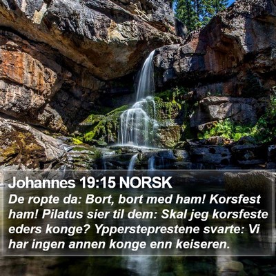 Johannes 19:15 NORSK Bible Verse Image