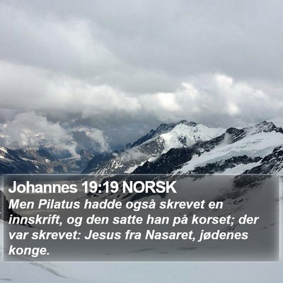 Johannes 19:19 NORSK Bible Verse Image