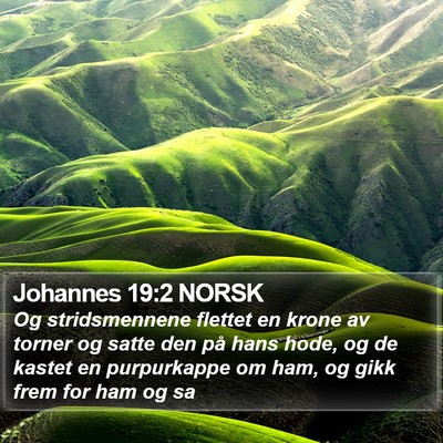 Johannes 19:2 NORSK Bible Verse Image