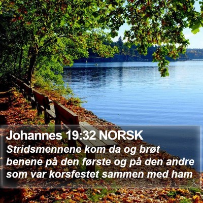Johannes 19:32 NORSK Bible Verse Image