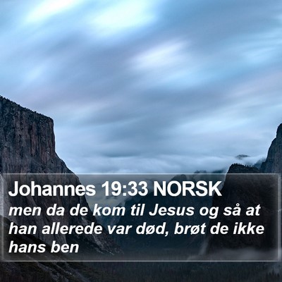 Johannes 19:33 NORSK Bible Verse Image
