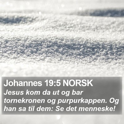 Johannes 19:5 NORSK Bible Verse Image