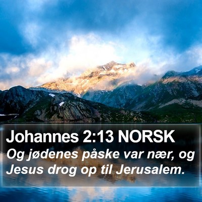 Johannes 2:13 NORSK Bible Verse Image