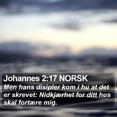 Johannes 2:17 NORSK Bible Verse Image