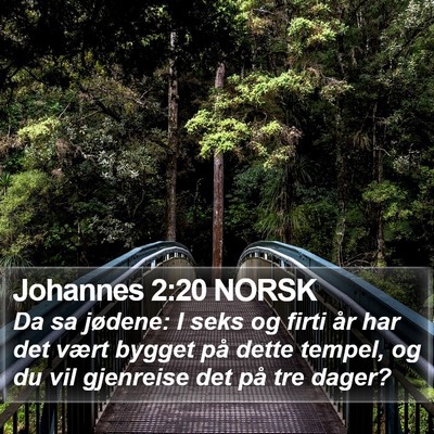 Johannes 2:20 NORSK Bible Verse Image