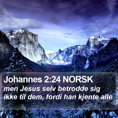 Johannes 2:24 NORSK Bible Verse Image