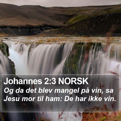 Johannes 2:3 NORSK Bible Verse Image