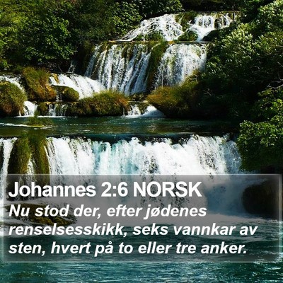 Johannes 2:6 NORSK Bible Verse Image