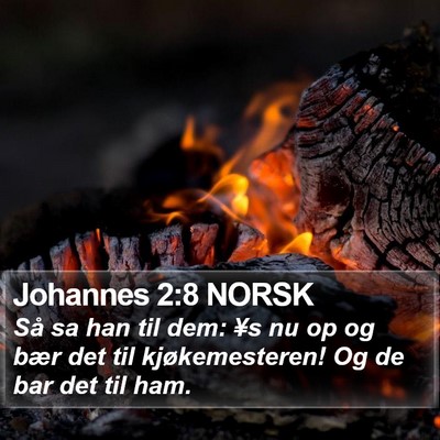 Johannes 2:8 NORSK Bible Verse Image