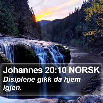 Johannes 20:10 NORSK Bible Verse Image