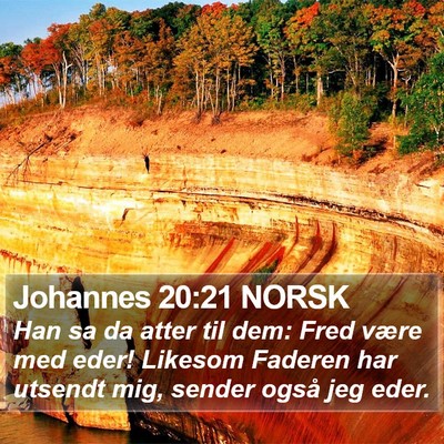 Johannes 20:21 NORSK Bible Verse Image