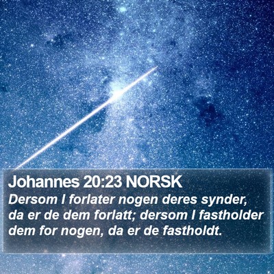 Johannes 20:23 NORSK Bible Verse Image