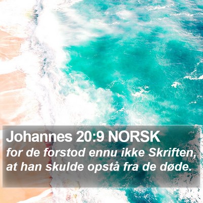 Johannes 20:9 NORSK Bible Verse Image