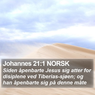 Johannes 21:1 NORSK Bible Verse Image