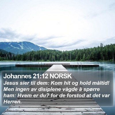 Johannes 21:12 NORSK Bible Verse Image
