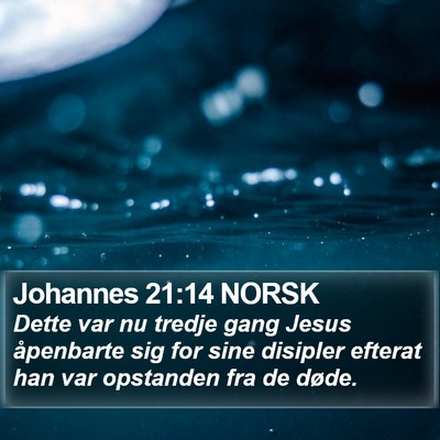 Johannes 21:14 NORSK Bible Verse Image