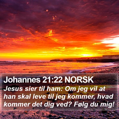 Johannes 21:22 NORSK Bible Verse Image
