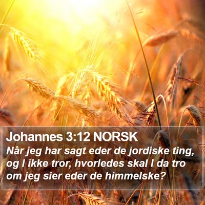 Johannes 3:12 NORSK Bible Verse Image
