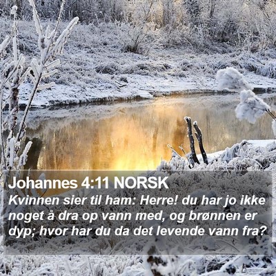 Johannes 4:11 NORSK Bible Verse Image