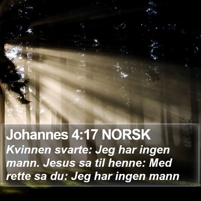 Johannes 4:17 NORSK Bible Verse Image