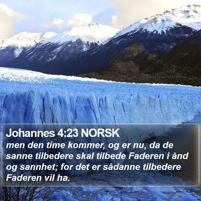 Johannes 4:23 NORSK Bible Verse Image