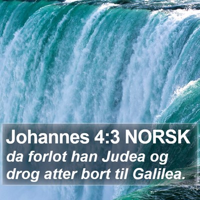 Johannes 4:3 NORSK Bible Verse Image