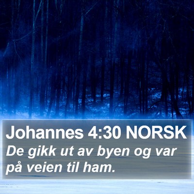 Johannes 4:30 NORSK Bible Verse Image
