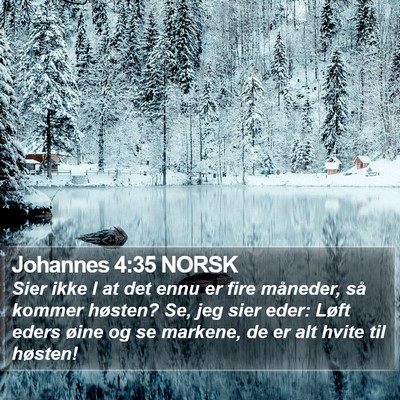 Johannes 4:35 NORSK Bible Verse Image