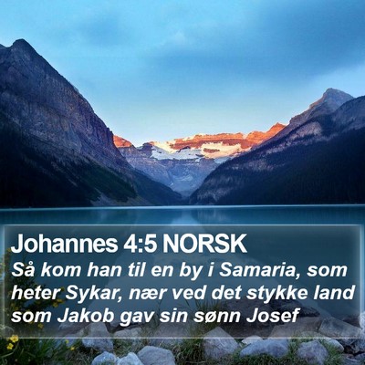 Johannes 4:5 NORSK Bible Verse Image
