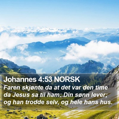Johannes 4:53 NORSK Bible Verse Image