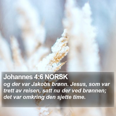 Johannes 4:6 NORSK Bible Verse Image