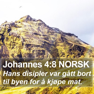 Johannes 4:8 NORSK Bible Verse Image
