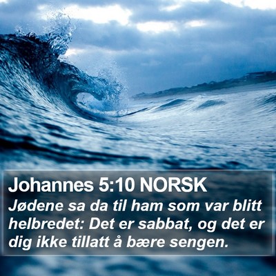 Johannes 5:10 NORSK Bible Verse Image