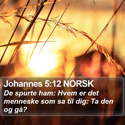 Johannes 5:12 NORSK Bible Verse Image