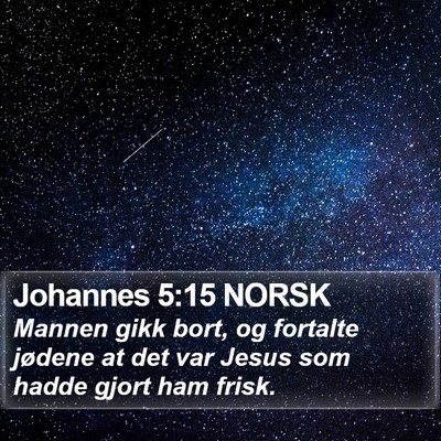 Johannes 5:15 NORSK Bible Verse Image