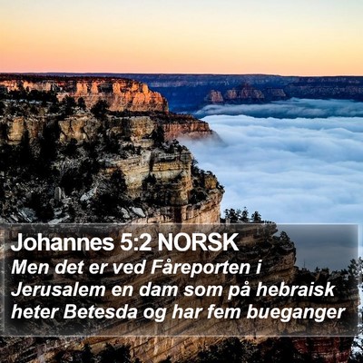 Johannes 5:2 NORSK Bible Verse Image