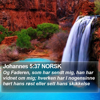 Johannes 5:37 NORSK Bible Verse Image