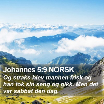 Johannes 5:9 NORSK Bible Verse Image