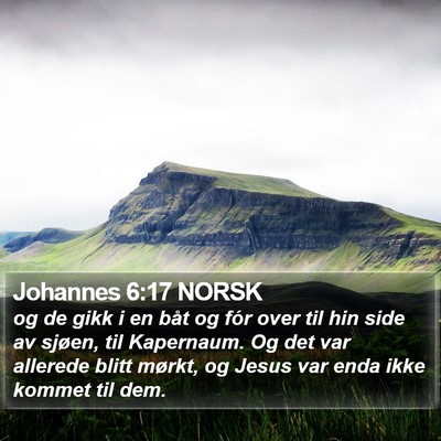 Johannes 6:17 NORSK Bible Verse Image