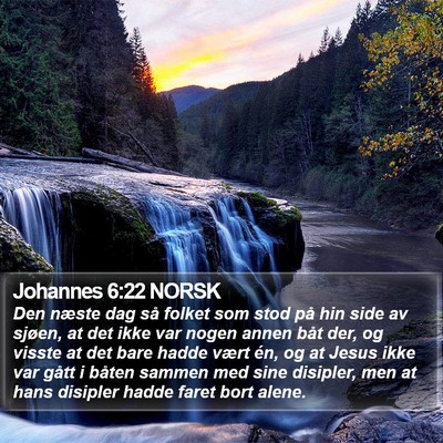 Johannes 6:22 NORSK Bible Verse Image