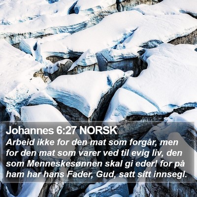 Johannes 6:27 NORSK Bible Verse Image