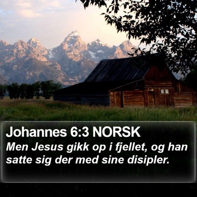 Johannes 6:3 NORSK Bible Verse Image