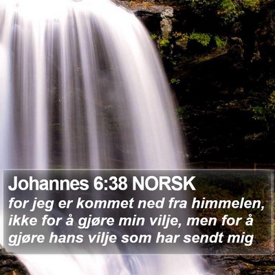 Johannes 6:38 NORSK Bible Verse Image