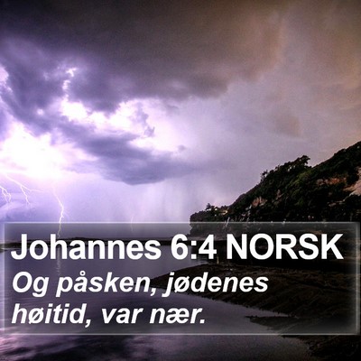 Johannes 6:4 NORSK Bible Verse Image