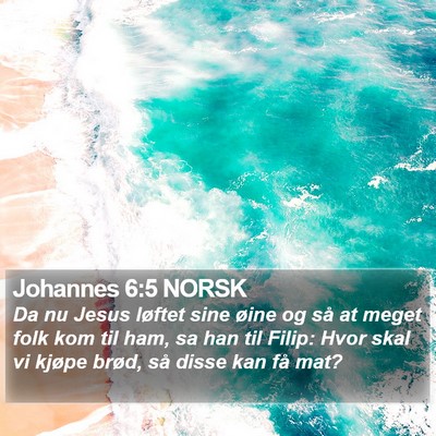 Johannes 6:5 NORSK Bible Verse Image
