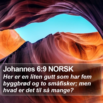 Johannes 6:9 NORSK Bible Verse Image
