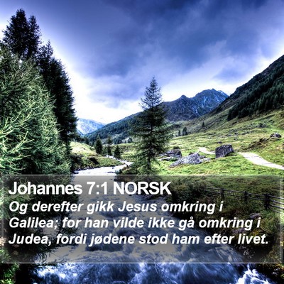 Johannes 7:1 NORSK Bible Verse Image